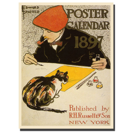 'Poster Calendar 1897' Canvas Art