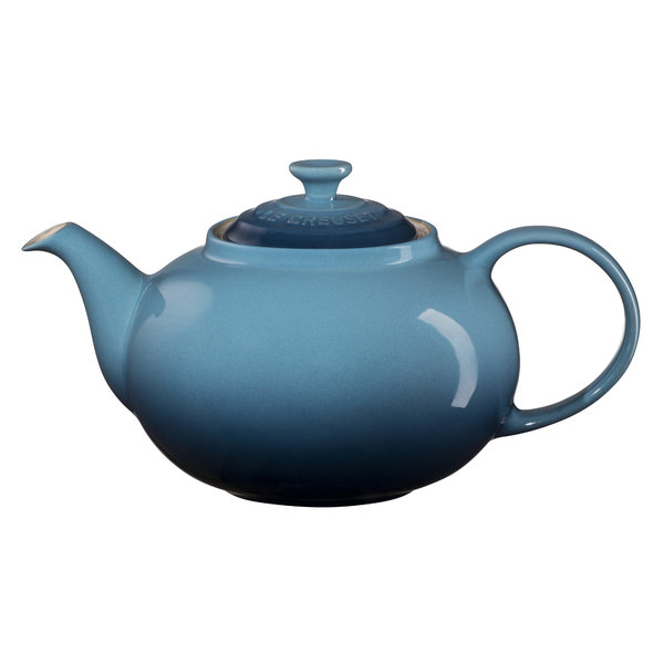 Le Creuset Marine Enameled Stoneware 1.4 Quart Traditional Teapot