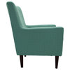 Modern Accent Chair, Removable Foam Seat Cushion and Track Arms, Depalma Spa