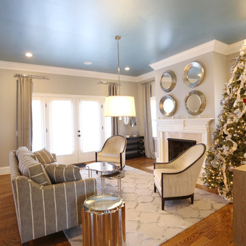 Holiday Charm Living and Dining Room