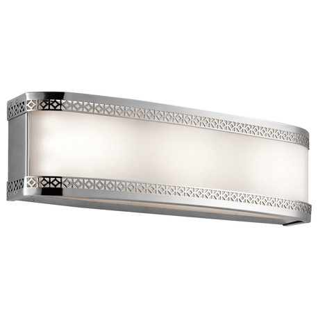 Kichler Contessa 3 Light 18 inch Chrome LED Bath Light Wall