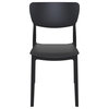 Monna Outdoor Dining Chair Black, Set of 2