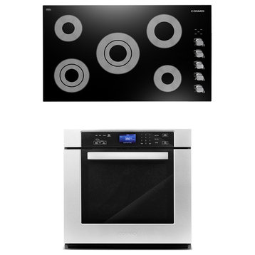 2PC Kitchen Package with 36" Electric Cooktop & 30" Single Electric Wall Oven