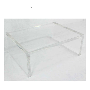 Modern Clear Lucite & Acrylic Coffee Tables