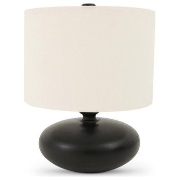 Evie 1 Light Table Lamp, Black