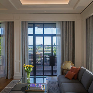 Sugar House Living Room with Lady Liberty