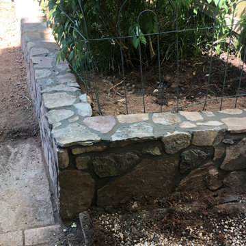 Pennsylvania Field Stone Garden Wall in Rockville MD