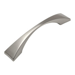 Cosmas - Cosmas 6263FB Cabinet Pull, 3-3/4" Hole Centers, Set of 5, Satin Nickel - Cabinet And Drawer Handle Pulls