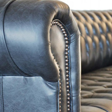 The Barbican Leather Chesterfield Sofa