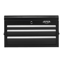Viper Tool Storage - 26" 3-Drawer 18G Steel Tool Chest - Garage And Tool Storage