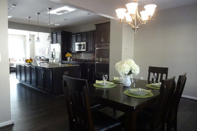 Dining room - modern dining room idea in DC Metro