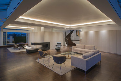 Inspiration for a contemporary living room remodel in New York