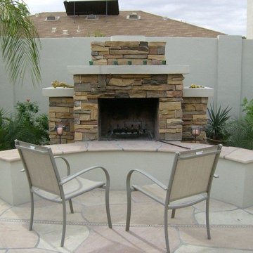 Rustic Stone Variation Fireplace