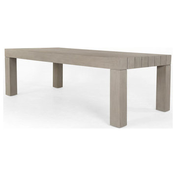 Sonora Outdoor Dining Table,Weathered grey