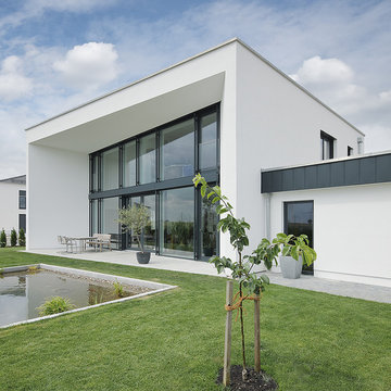 modernes Holzhaus als KFW 40+ Haus