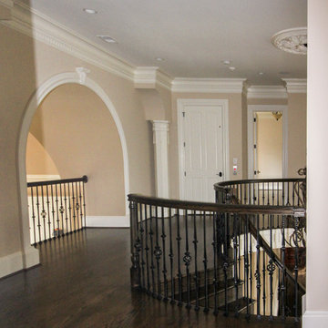 Project #45 | Curved Oak & Wrought Iron Staircase