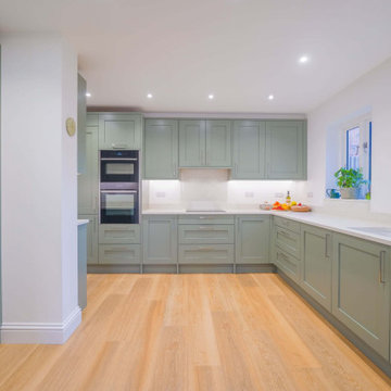 Green Shaker Kitchen in Mickleover