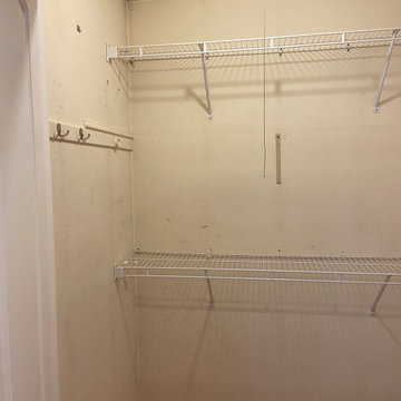 Before: Shoe Closet Design Installation