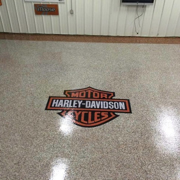Harley Davidson Epoxy Floor