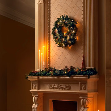 Mantels with overmantels by Omega Mantels
