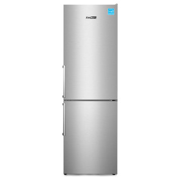 11.5 Cu. Ft Real Stainless Bottom Frost-Free Freezer Refrigerator