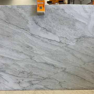 White Supreme Leathered 3cm Quartzite