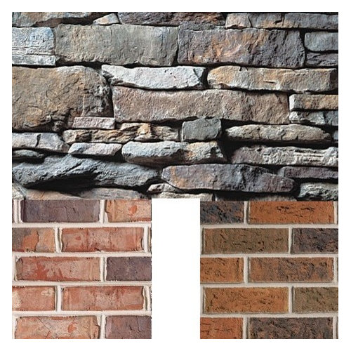 Matching brick with stone