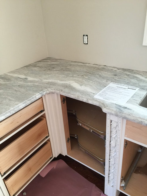 Fantazy brown quartzite countertops installation