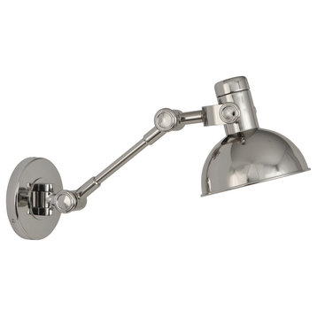 Robert Abbey S248 One Light Wall Swinger Rico Espinet Scout Polished Nickel