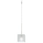 WAC Lighting - Tulum LED 1-Light Quick Connect Pendant With Frosted Glass, Chrome - Tulum - Cosmopolitan Collection. A frosted glass pendant carefully etched and paneled to reveal the mini pendant�s inner light, Tulum offers a visually soft option for a contemporary space using a modern design that is perfect above a counter, bar or table.