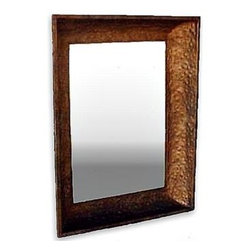 Hammered Metal Mirror Frame - Wall Mirrors