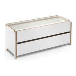 HARRY stackable shelving, shelf with 2 drawers - Shelving