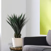 36" Artificial Agave Plant With 50 Leaves, Pot Lifelike Faux Greenery Home Decor