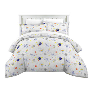 Lullaby Airplanes Bedding Printed Comforter Set Contemporary