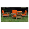 6-Pc Outdoor Deep Seating Armchair Set (Canvas - Navy)