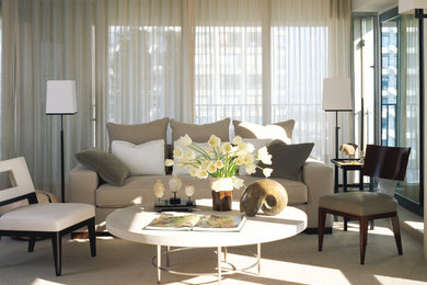 Trendy formal living room photo in Chicago