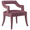 Tiffany Pink Slub Velvet Chair
