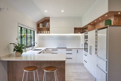 This is an example of a modern kitchen in Hamilton.