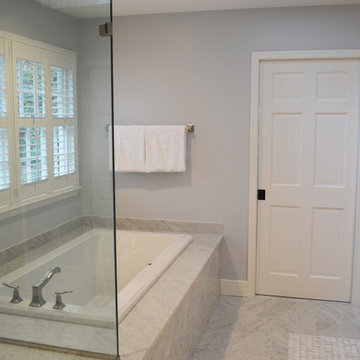 Sleek Marble Master Bath