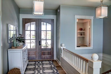Beach style entryway photo in Grand Rapids