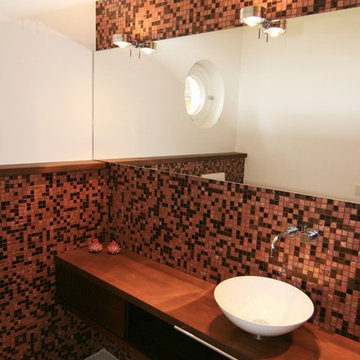 Neugestaltung eines Eingangsbereiches mit Garderobe und Gäste-WC in Mainz