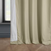 Heritage Plush Velvet Curtain Single Panel, Macchiato Beige, 50"x96"