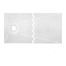32" x 60" TruSlope Pre-formed Shower Tray - OFF-SET Drain