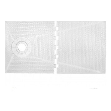 32" x 60" TruSlope Pre-formed Shower Tray - OFF-SET Drain