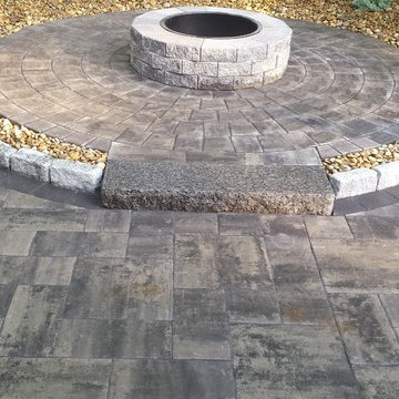 Hingham patio and landscape