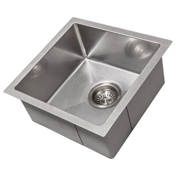 15" Boreal Undermount Kitchen Sink in Fingerprint Resistant Stainless Steel