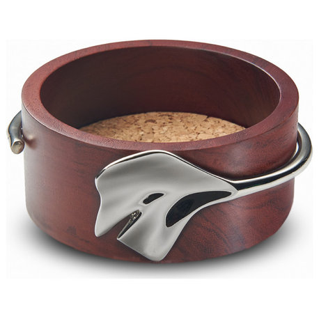 Ginkgo Wood Bottle Coaster
