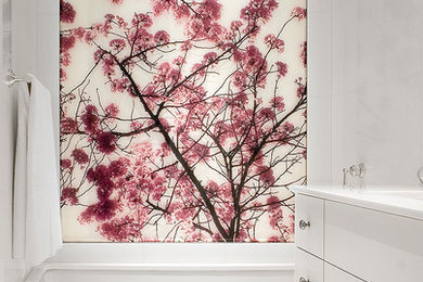 Inspiration for a contemporary bathroom remodel in New York