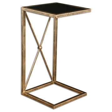 Zafina Gold Side Table By Designer NA