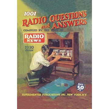 1001 Radio Questions and Answers- Paper Poster 12" x 18"
